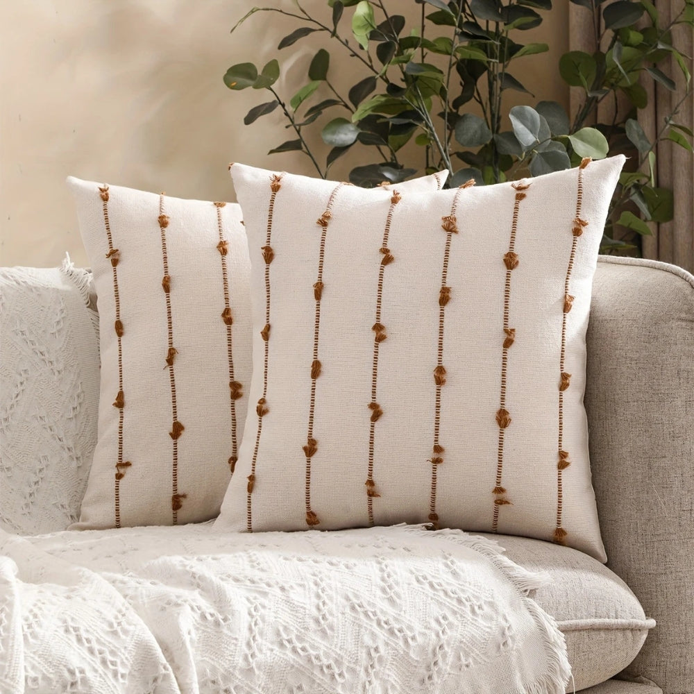 Averra Vertical Stitched Cushion Cover — product feature detail