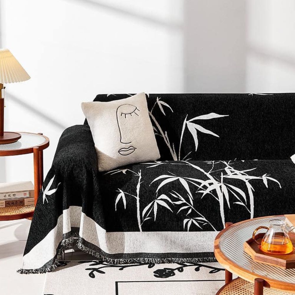 Bamboo Whisper Sofa Cover — product detail view
