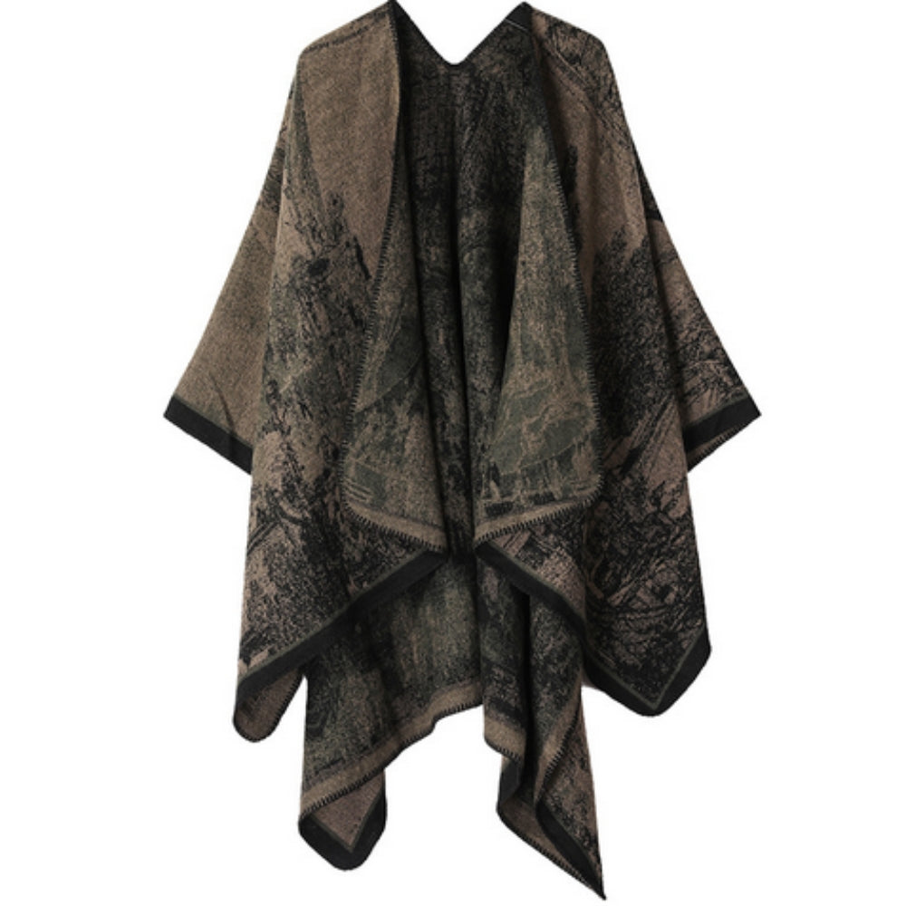 Baroque Boho Unisex Cardigan Shawl — size and scale reference