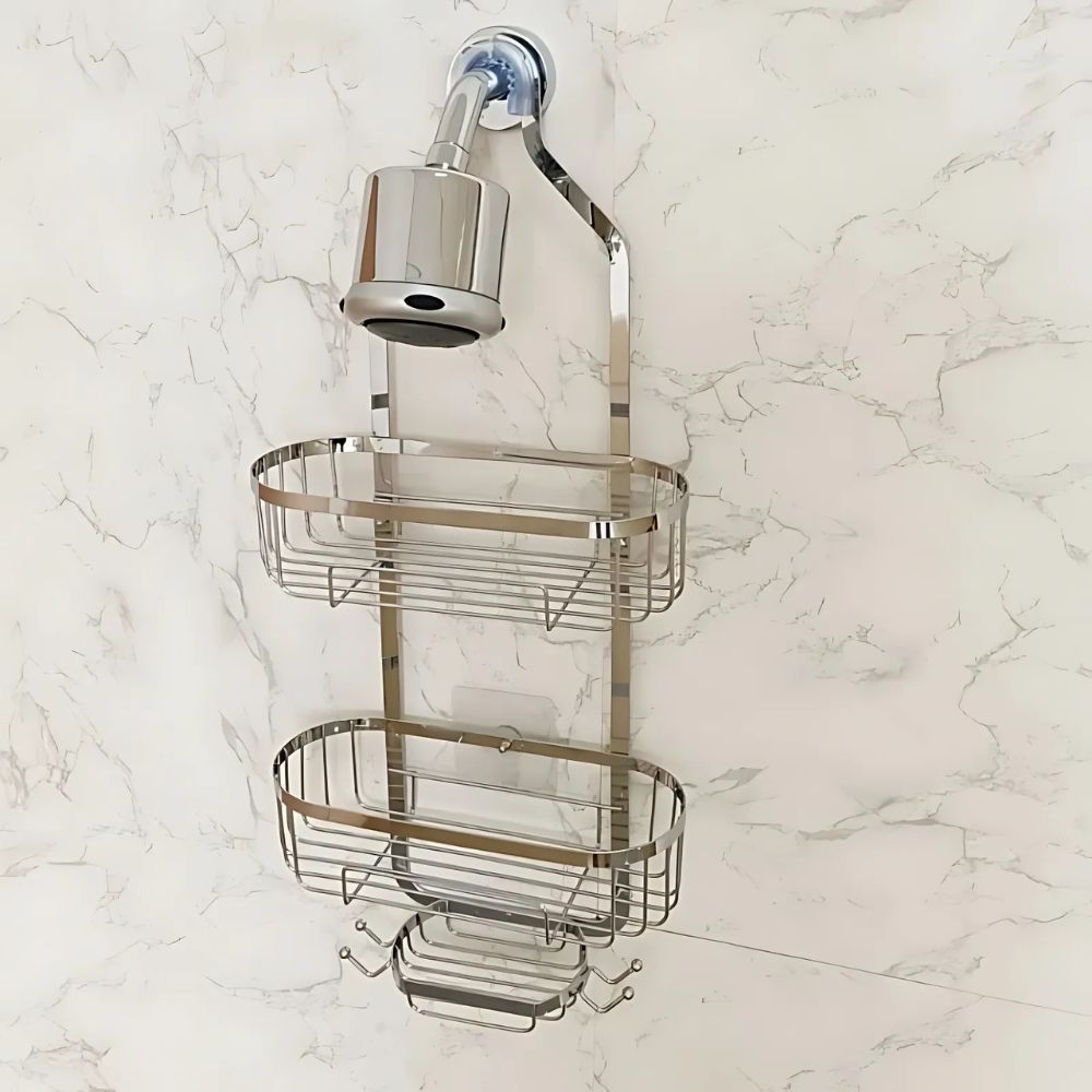 Three Layer Shower Organiser Caddy — lifestyle shot