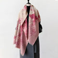Fashion Bloom Reversible Floral Shawl — lifestyle shot
