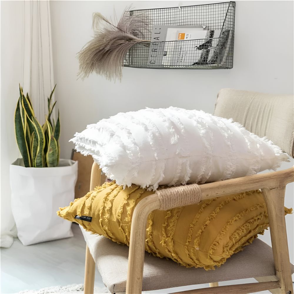 Bohemian Fringe Cushion Cover — additional view