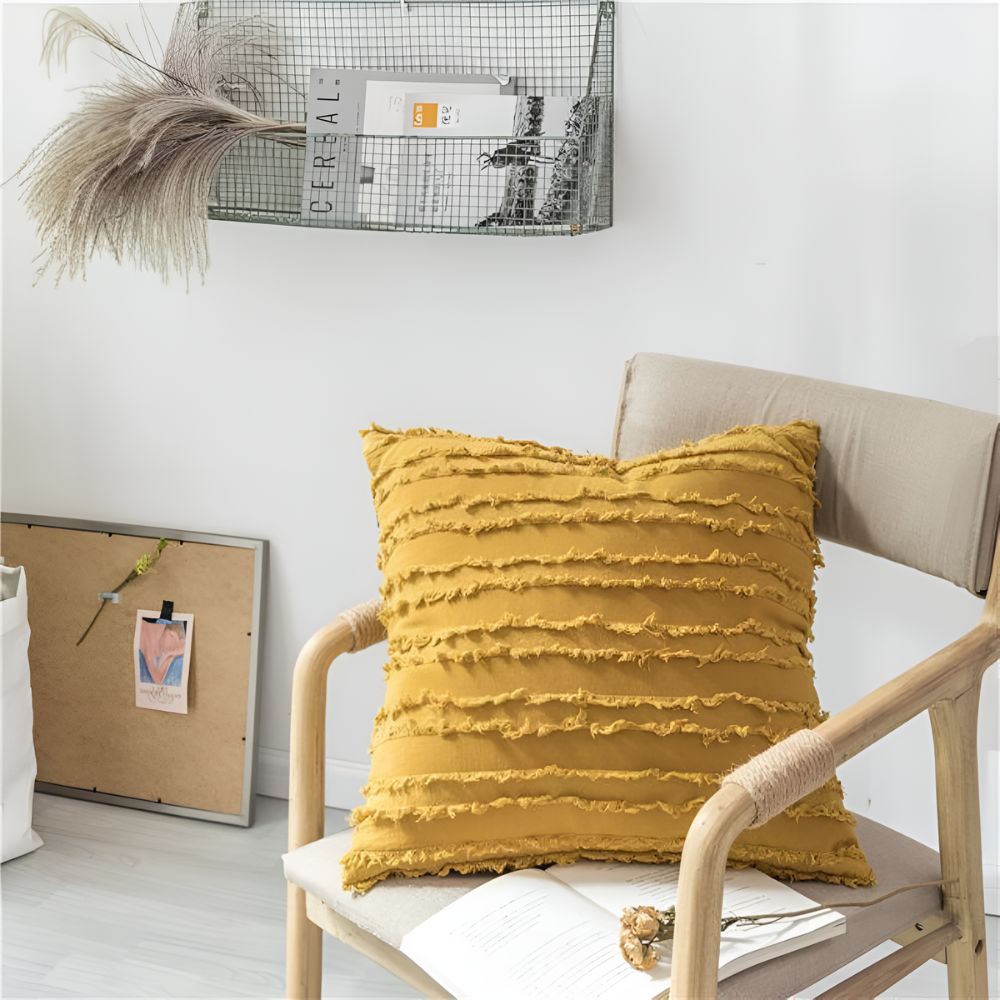 Bohemian Fringe Cushion Cover — product feature detail