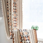Bohemian Geometric Semi-Blackout Curtain — product close-up