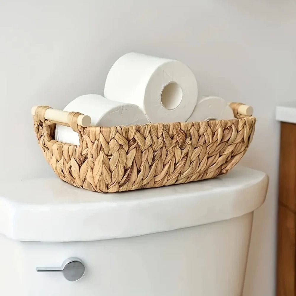 Boho Tidy Woven Storage Basket — product detail view