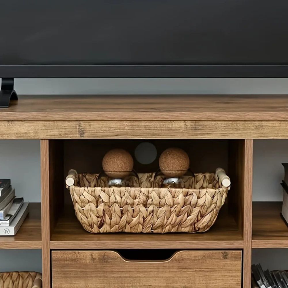 Boho Tidy Woven Storage Basket — lifestyle shot