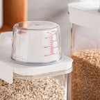 Clear Cereal and Grain Organiser — material texture close-up