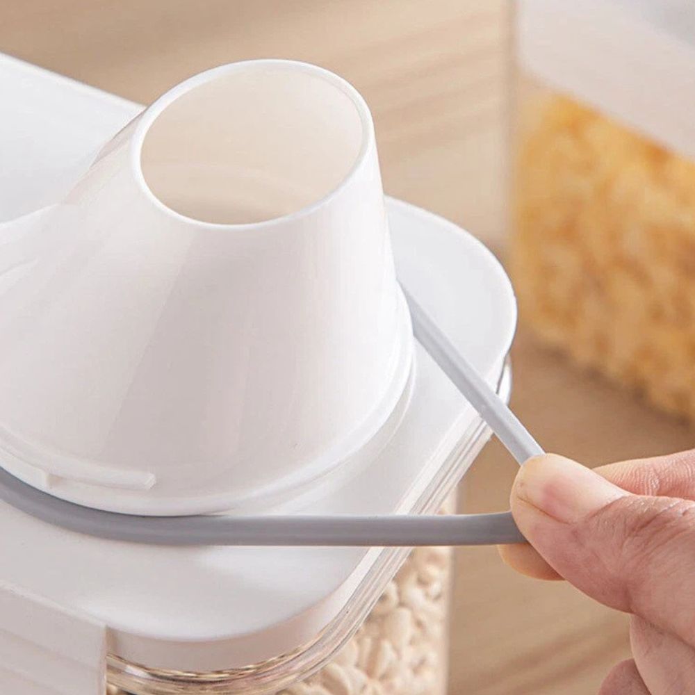 Clear Cereal and Grain Organiser — size and scale reference
