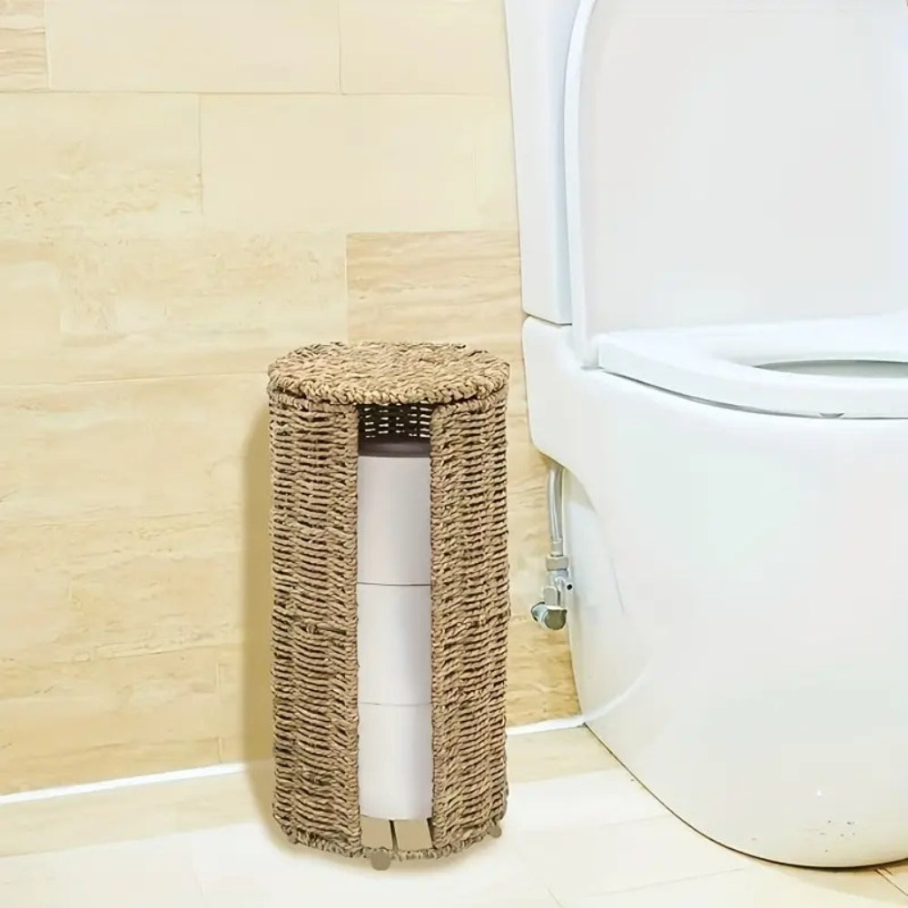 Braided Rope Toilet Paper Holder — lifestyle shot