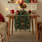 Tapestry Botanical Holiday Table Runner — product close-up