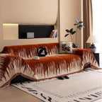 Brushstroke Vertical Pattern Chenille Sofa Cover — alternate angle view