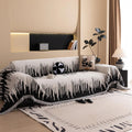 Brushstroke Vertical Pattern Chenille Sofa Cover — main product photo