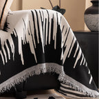 Brushstroke Vertical Pattern Chenille Sofa Cover — lifestyle shot