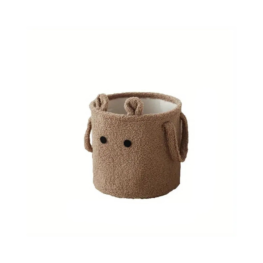 Bubbi Cute Lamb Laundry Storage Bin — material texture close-up