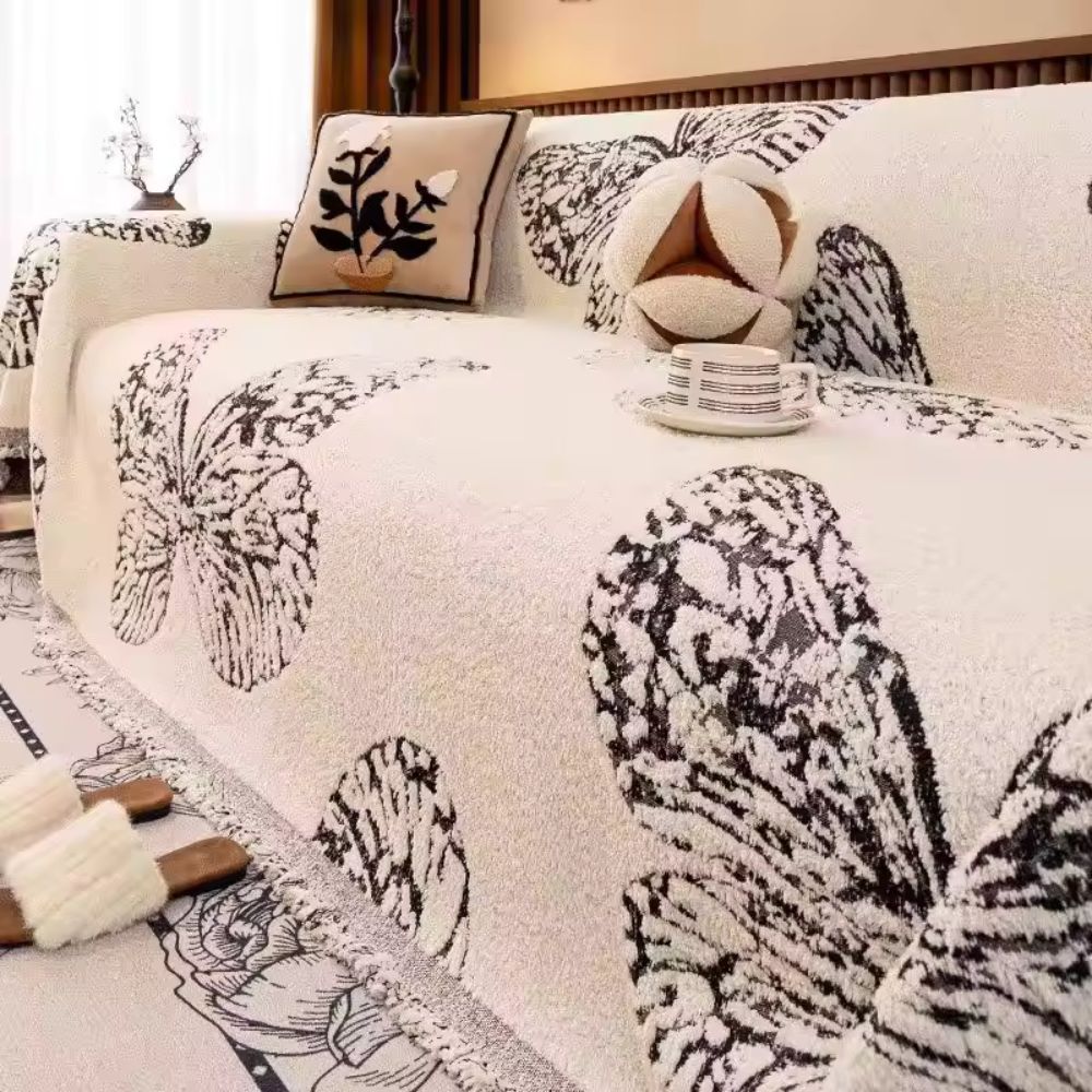 Butterfly Loom Sofa Cover — product detail view