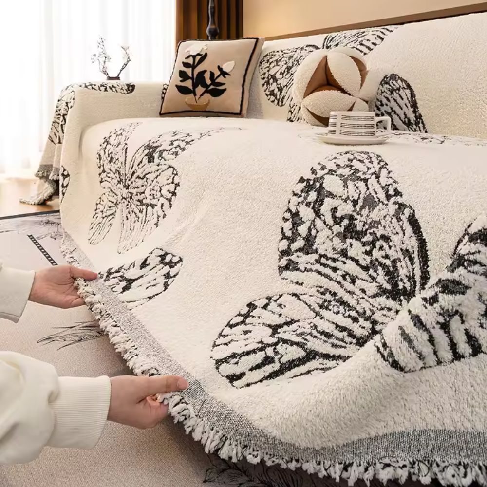 Butterfly Loom Sofa Cover — lifestyle shot