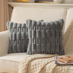 Calm Weave Plush Cushion Cover — product feature detail