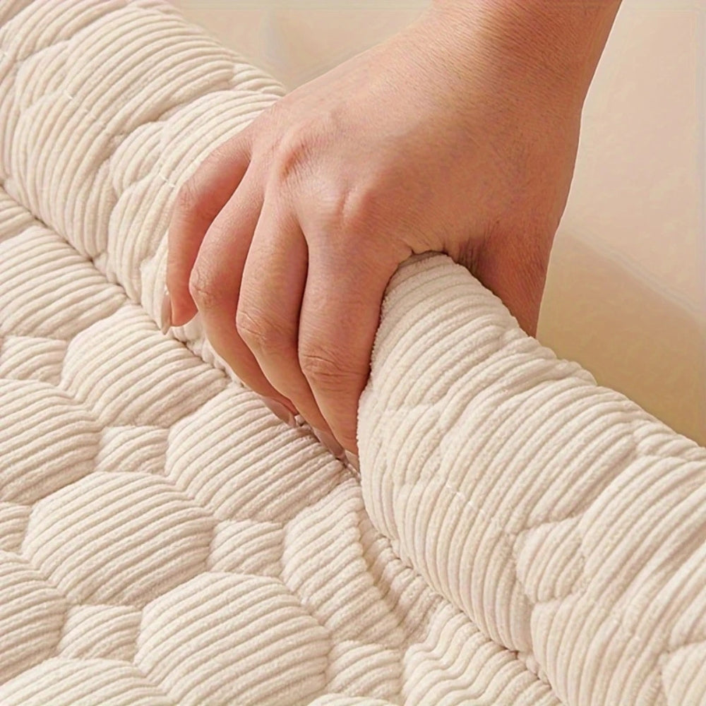 Canine Non-Slip Bolster Pet Quilted Bed — product detail view