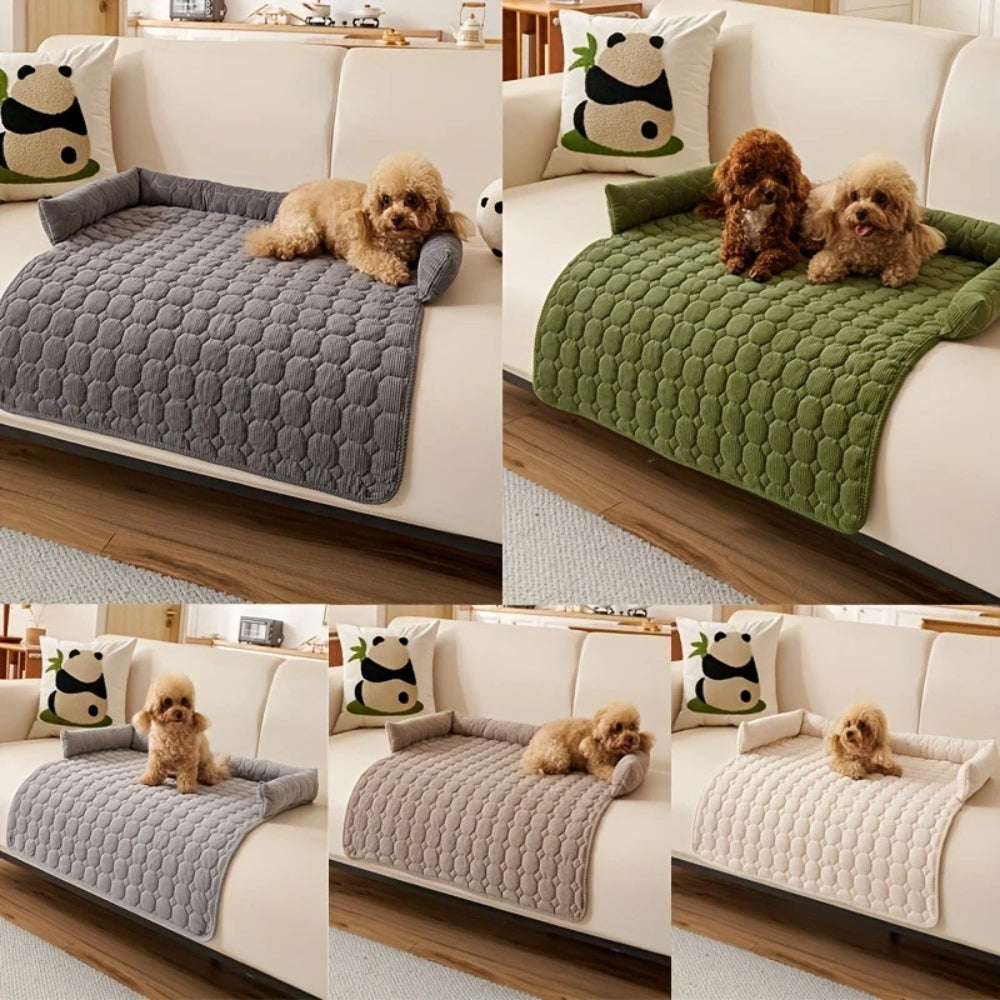 Canine Non-Slip Bolster Pet Quilted Bed — additional view