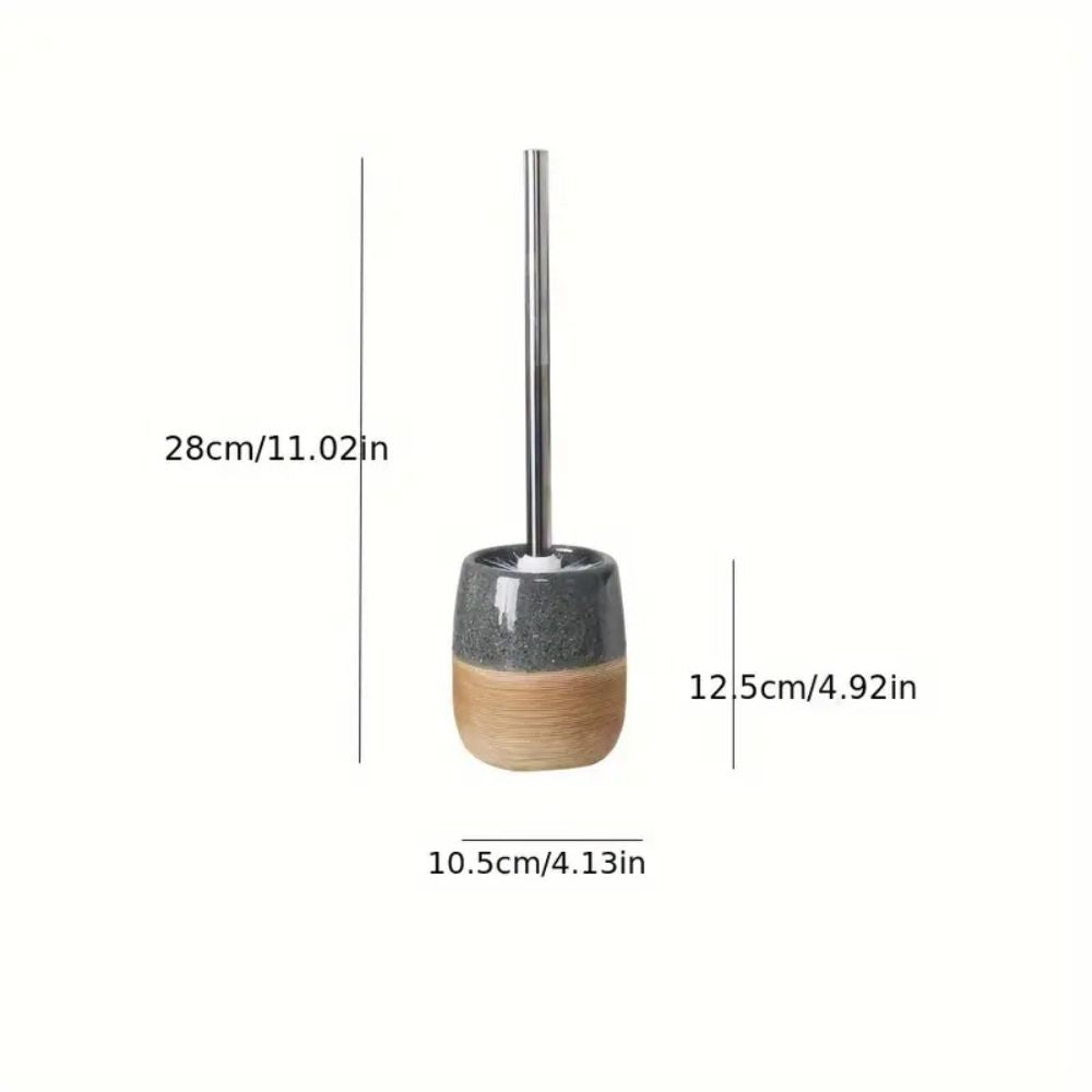 Elegant Bathroom Toilet Brush & Holder Set — additional view