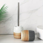 Elegant Bathroom Toilet Brush & Holder Set — product in use