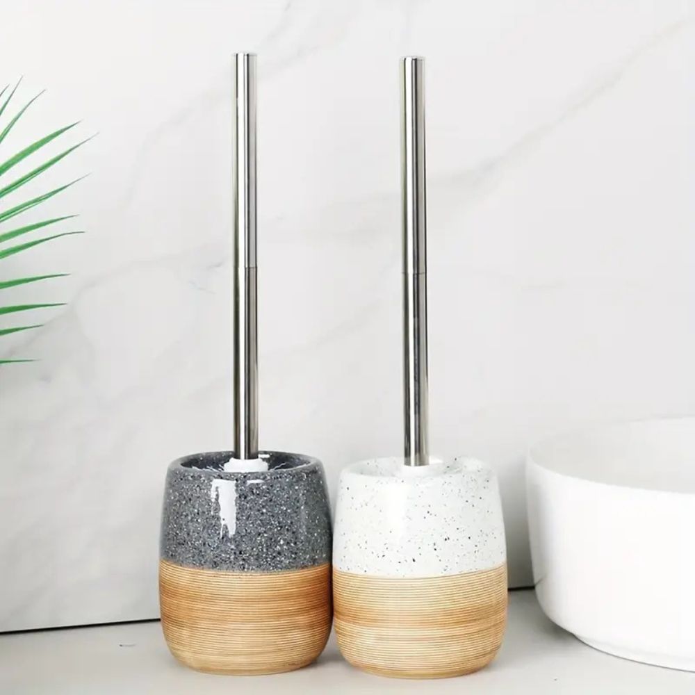 Elegant Bathroom Toilet Brush & Holder Set — product detail view