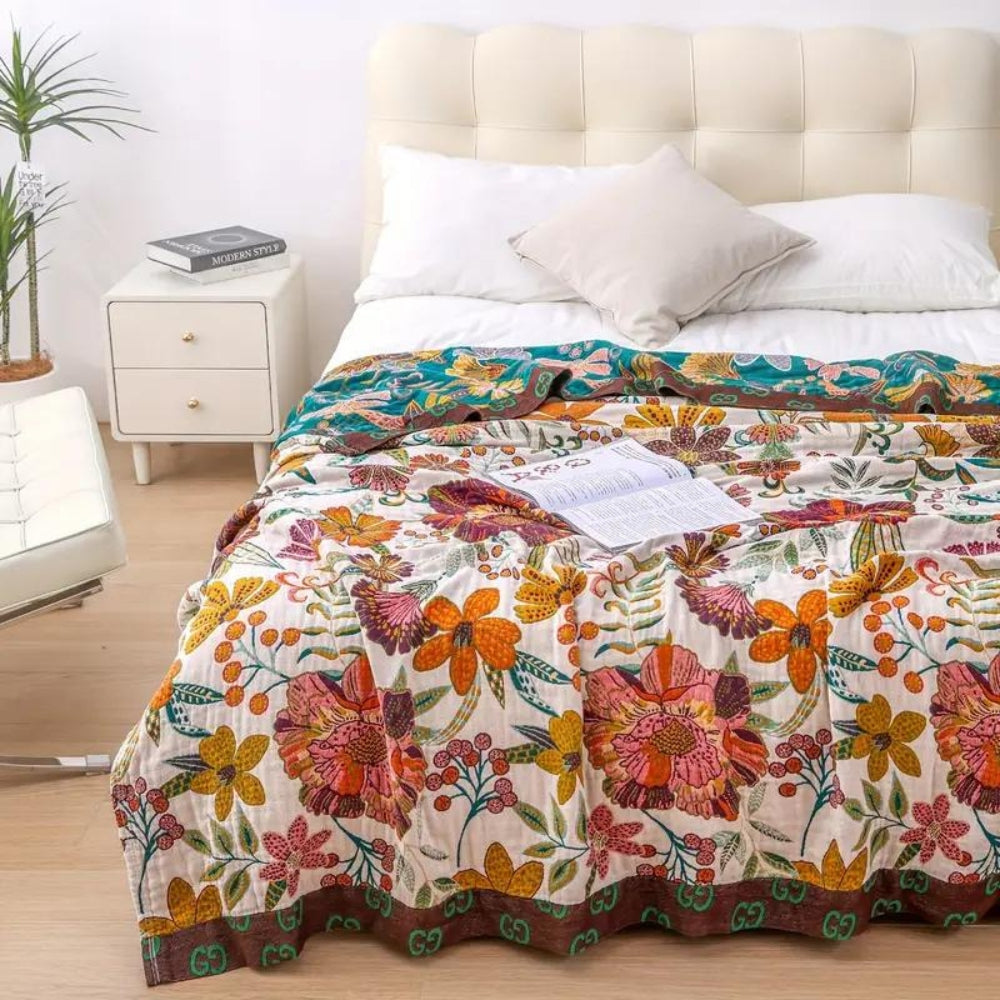 Charm Floral Blanket Throw — additional view