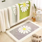 Charming Daisy Bloom Bath Mat — lifestyle shot