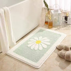 Charming Daisy Bloom Bath Mat — additional view