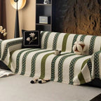 Chevron Pattern Chenille Sofa Cover — product close-up