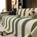 Chevron Pattern Chenille Sofa Cover — main product photo