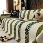 Chevron Pattern Chenille Sofa Cover — main product photo