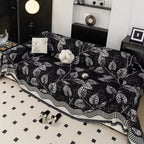 Classic Chenille Leaf Sofa Cover