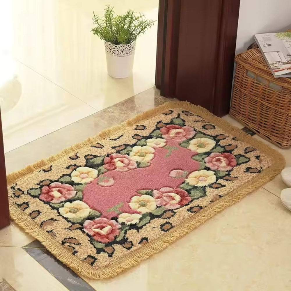 Classic Floral Bloom Bath Mat — additional view