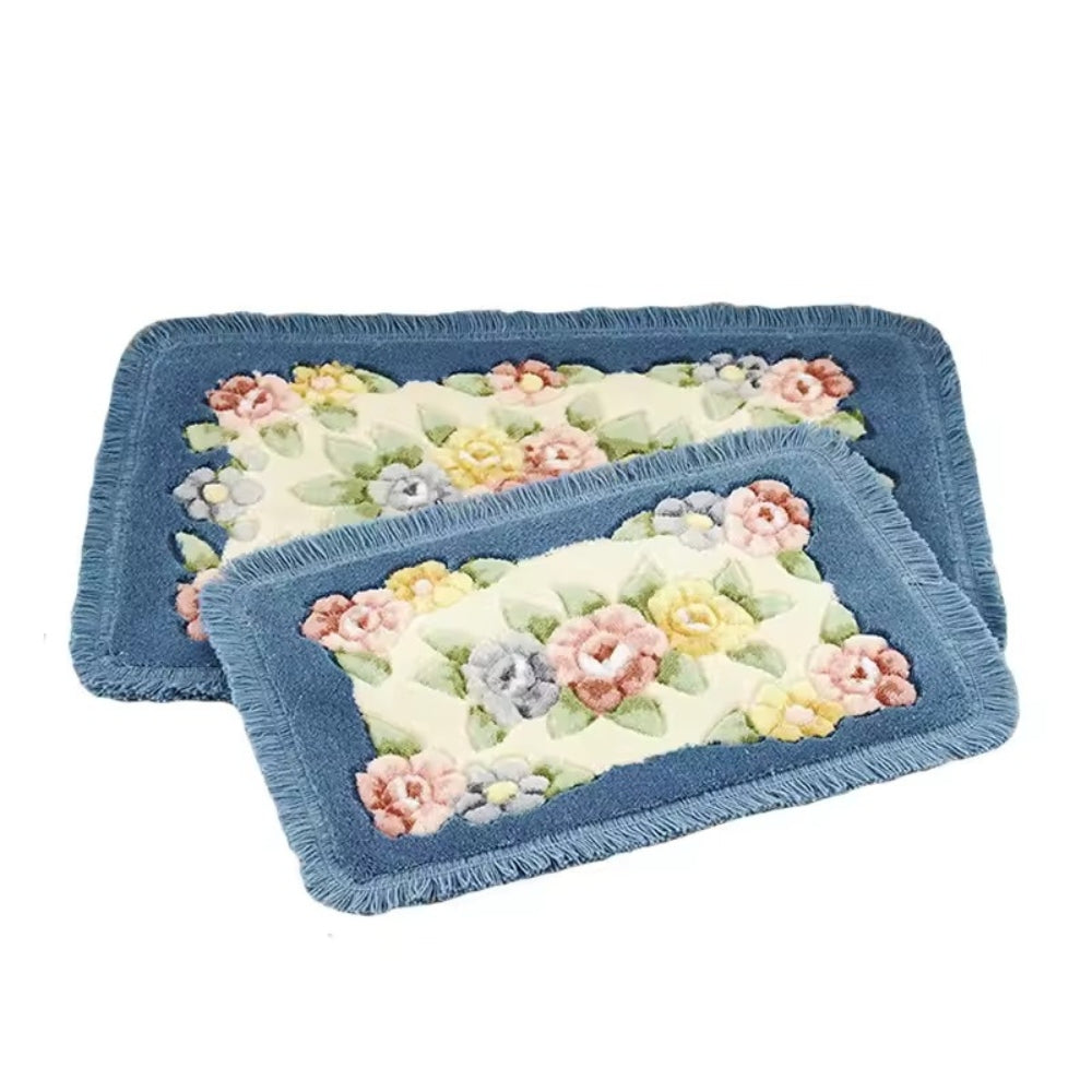 Classic Floral Bloom Bath Mat — product detail view