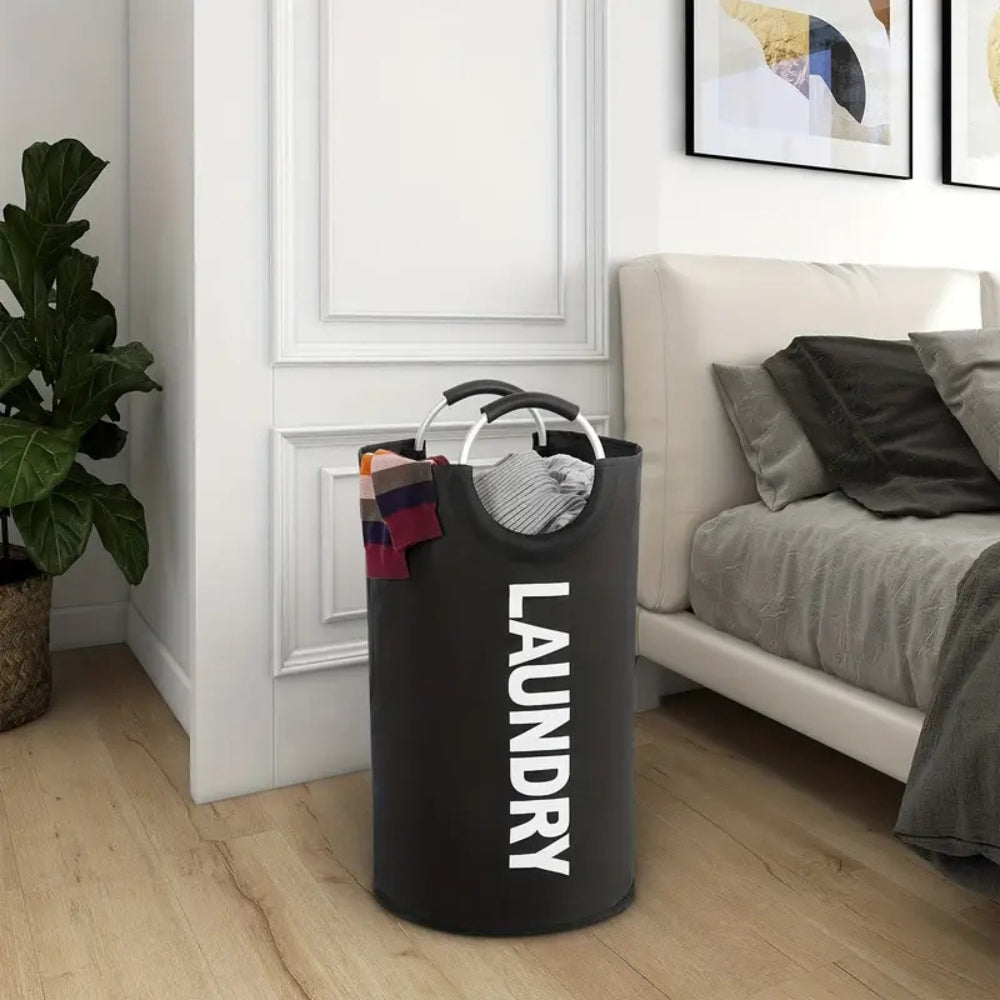 Collapsible Oxford Cloth Laundry Basket — product detail view