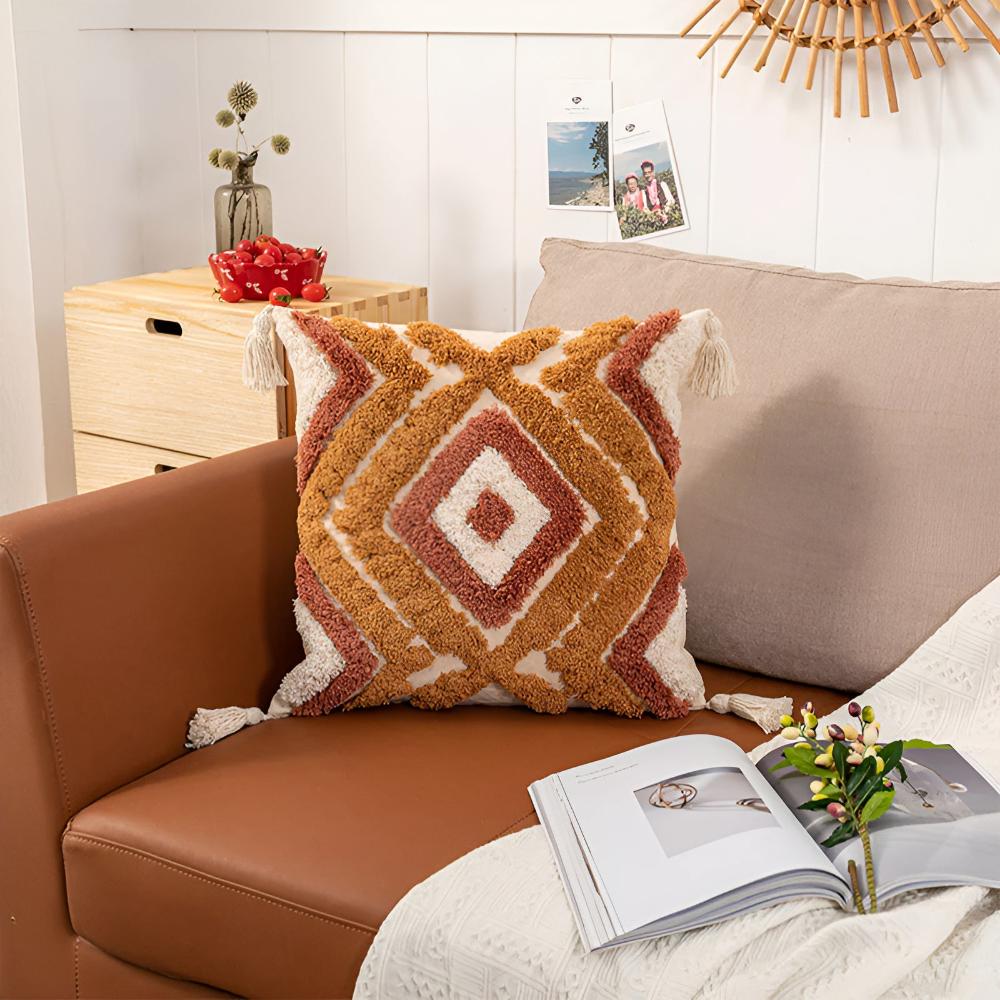 Casablanca Tufted Cushion Cover — alternate angle view