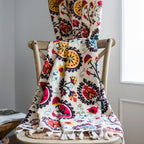 Boho Colour Wheel Bloom Tassel Curtain — product detail view