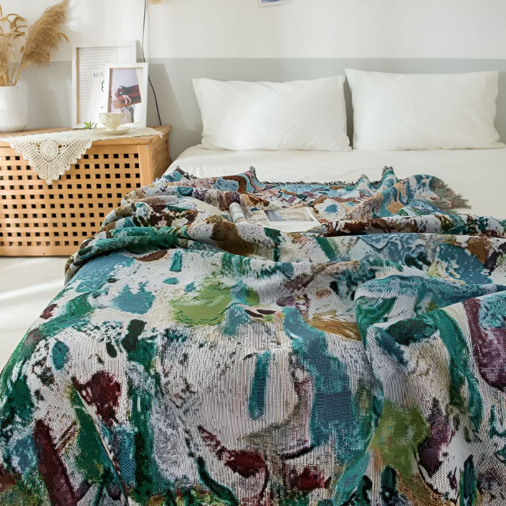 Colourful Artisan Tassel Throw — main product photo