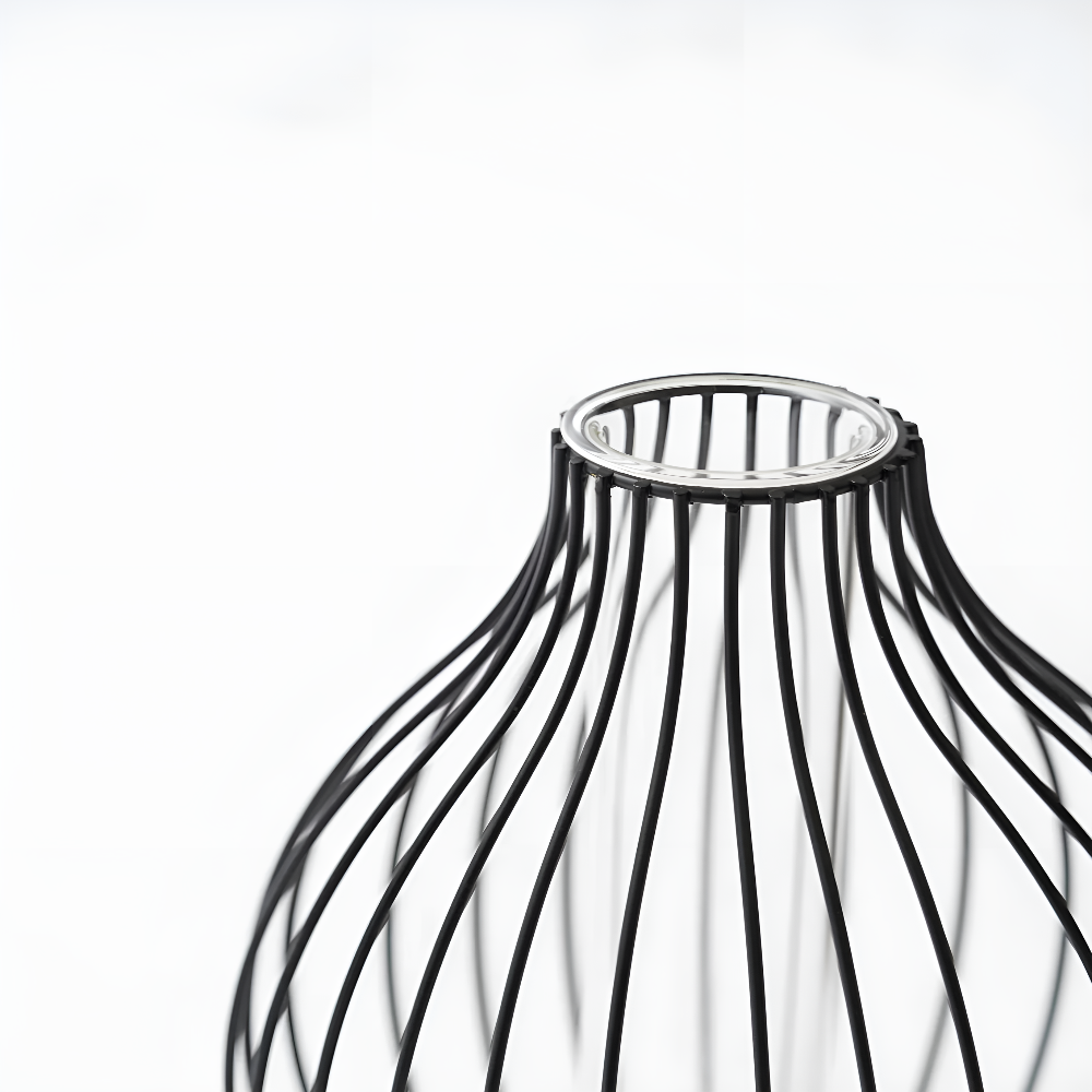 Sleek Metal Frame Vase — product close-up