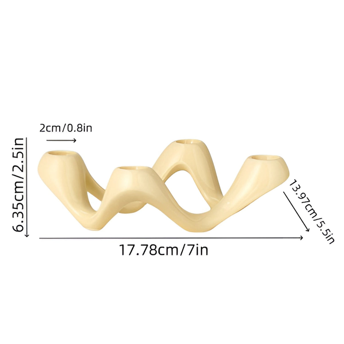 Cosmic Ripple Candle Holder — alternate angle view