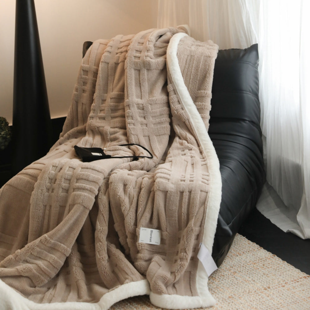 Cosmo Fluffy Winter Three-Dimensional Warm Blanket — lifestyle shot
