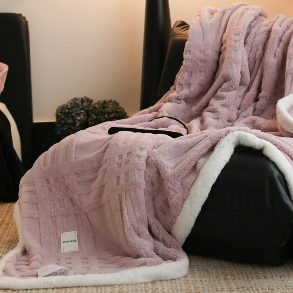 Cosmo Fluffy Winter Three-Dimensional Warm Blanket — product close-up