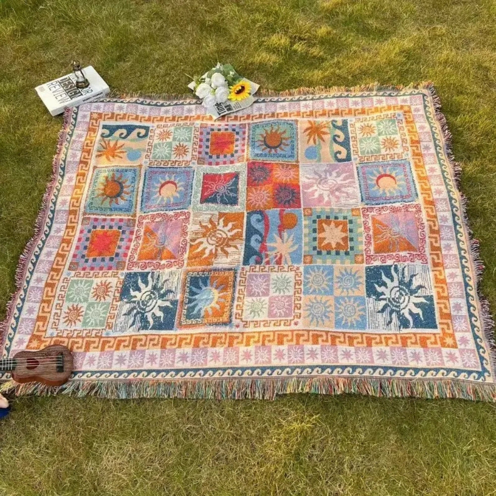 Sun & Soul Outdoor Picnic Blanket — alternate angle view