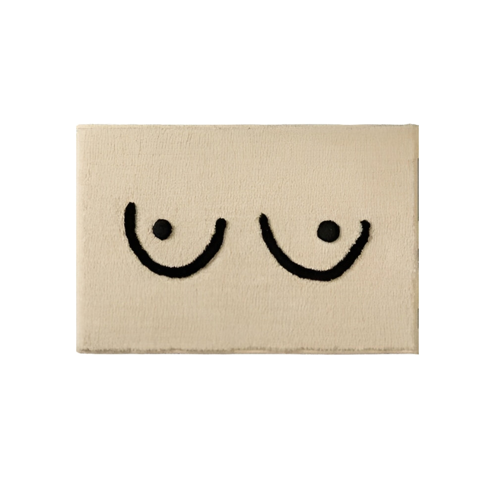 Aesthetic Fluffy Bath Mat Room Decor — size and scale reference