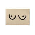 Aesthetic Fluffy Bath Mat Room Decor — size and scale reference