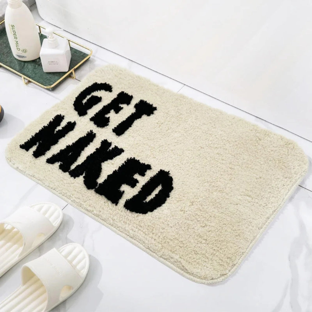 Aesthetic Fluffy Bath Mat Room Decor — product in use
