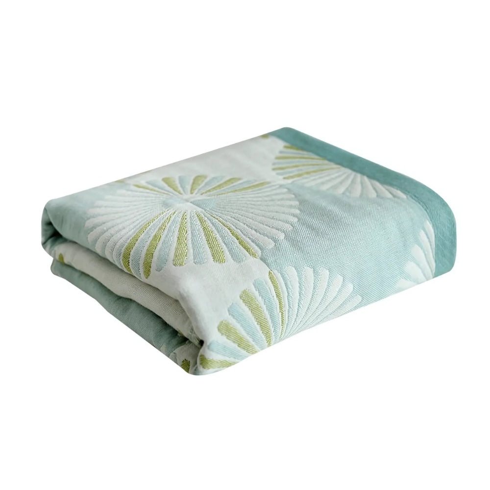 Dahlia Blossom Cotton Bath Towel — product in use
