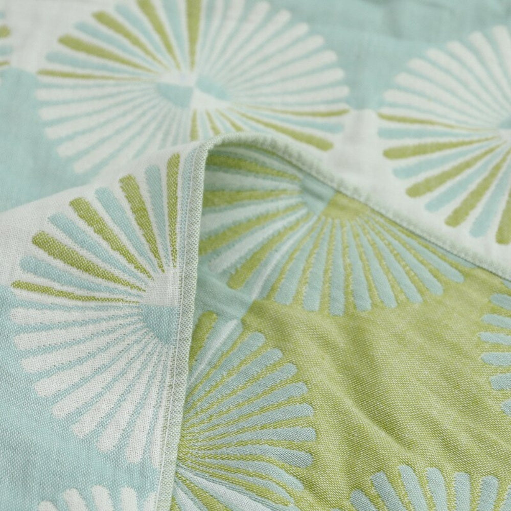 Dahlia Blossom Cotton Bath Towel — product close-up