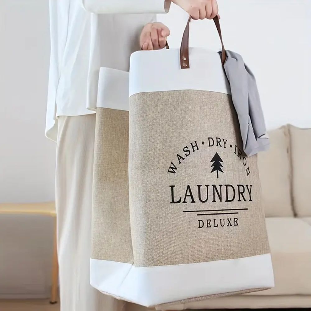 Deluxe Freestanding Laundry Basket — additional view